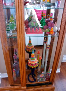 Leo Jean's Starlike© Art in tall display cabinet