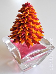 Leo Jean's Starlike© paper sculpture mounted on crystal box