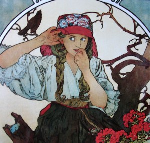 MuchaGirlListeningwp